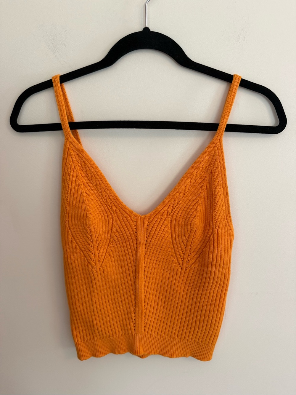 Sandro Orange Knit Tank